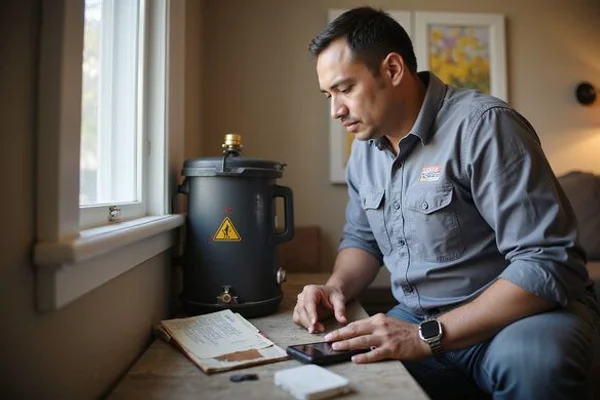 TSSA-certified gas technician performing gas leak detection and red tag clearance at a Toronto home