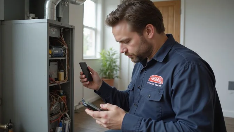 TSSA-certified HVAC technician diagnosing a residential system failure during a 24/7 emergency call in Toronto